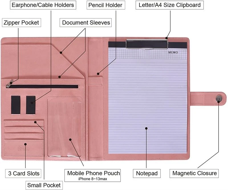 Leather Document File Folder Leather Document File Folder