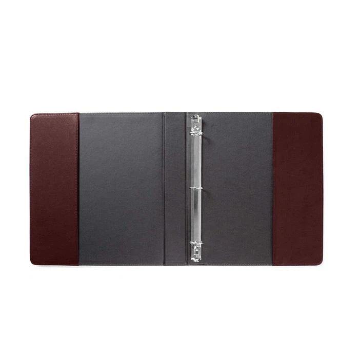 3 Holes Leather Ring Binder Folder
