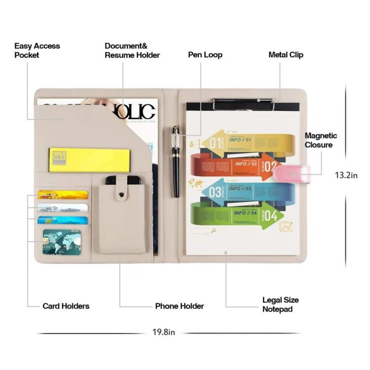 Faux Leather Folder Organizer Faux Leather Folder Organizer