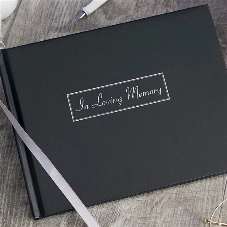 customized Leather Guest Book